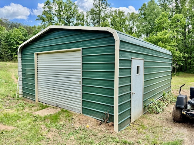 view of outbuilding featuring an outdoor structure