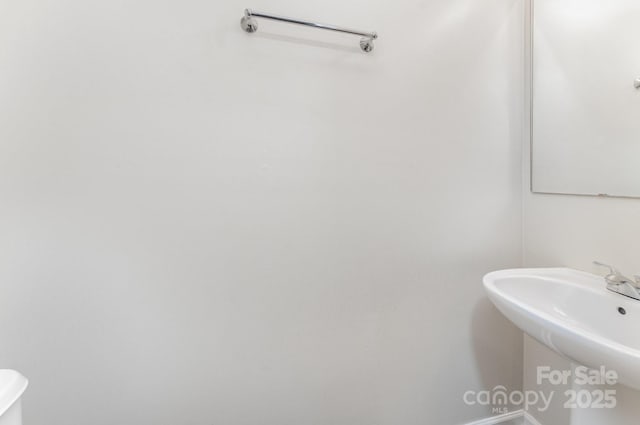 bathroom with a sink