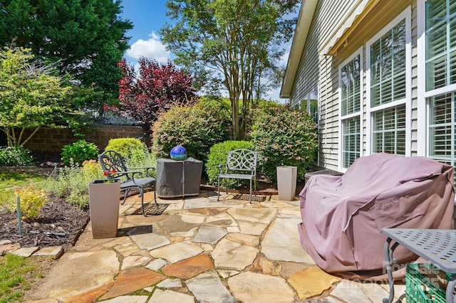 43041 Mimosa Ct, Fort Mill, SC 29707 - view of patio / terrace with fence