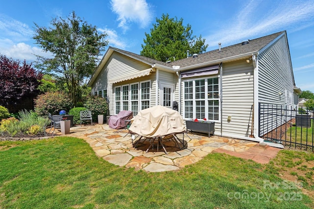 43041 Mimosa Ct, Fort Mill, SC 29707 - back of house with a patio and roof with shingles