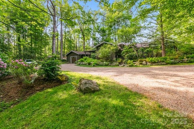 20 Deva Gln, Asheville, NC 28804 - view of front of property featuring a front lawn and dirt driveway