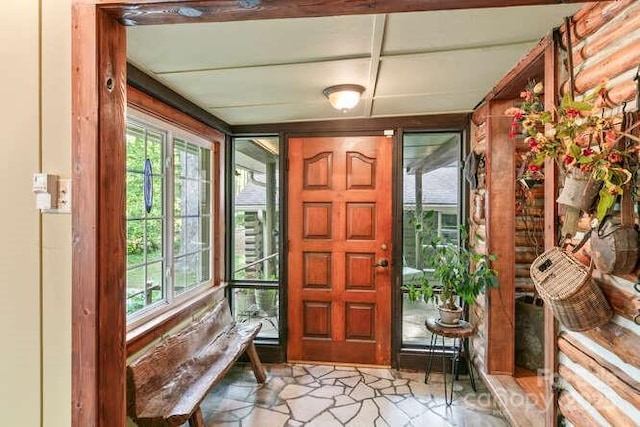 20 Deva Gln, Asheville, NC 28804 - entrance foyer featuring stone finish floors