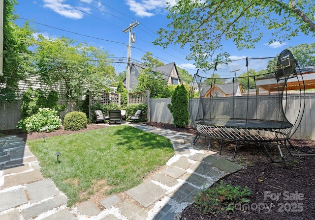 236 Wales Ave, Charlotte, NC 28209 - view of yard with a trampoline
