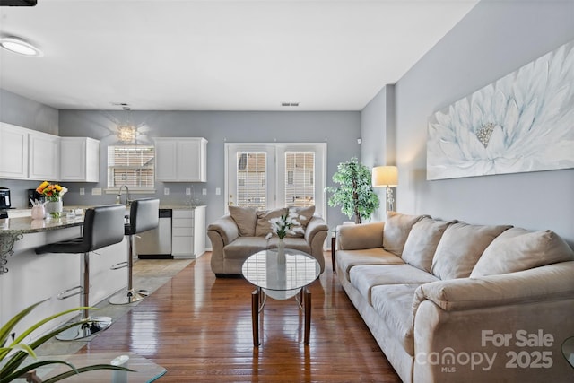 9775 Mallard Glen Dr, Charlotte, NC 28262 - living room with light wood-style flooring