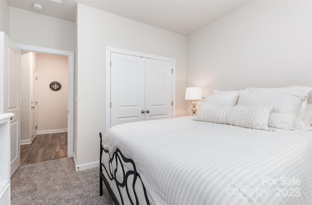 941 Rachel Anne Dr, Belmont, NC 28012 - bedroom featuring a closet, carpet, and baseboards