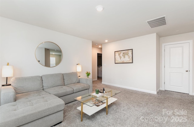 941 Rachel Anne Dr, Belmont, NC 28012 - living area featuring recessed lighting, carpet, and baseboards