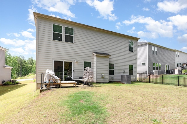 941 Rachel Anne Dr, Belmont, NC 28012 - rear view of house with central AC