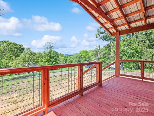 255 Thompson Cove Rd, Clyde, NC 28721 - view of deck