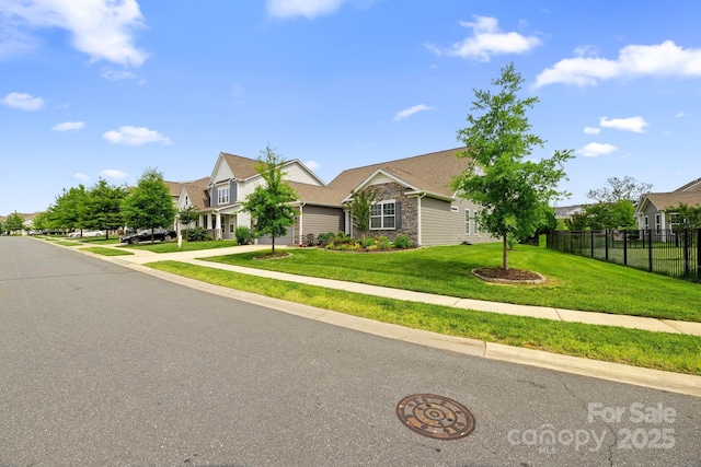 7016 Bareland Rd, Fort Mill, SC 29707 - view of front facade featuring a residential view and stone siding