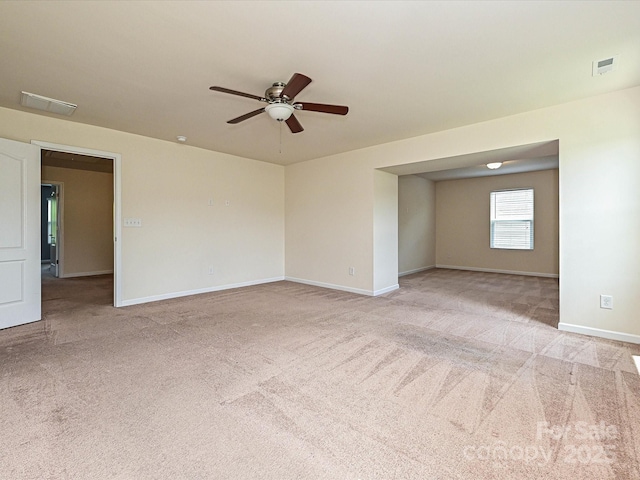 9027 Gray Willow Rd, Charlotte, NC 28227 - spare room featuring carpet floors, ceiling fan, and baseboards