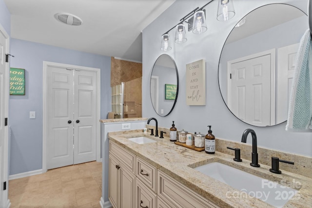 149 Harbor Landing Dr, Mooresville, NC 28117 - full bathroom with double vanity and a shower