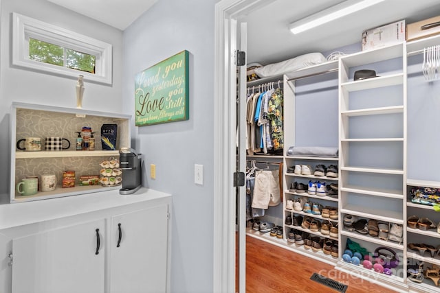 149 Harbor Landing Dr, Mooresville, NC 28117 - walk in closet featuring wood finished floors