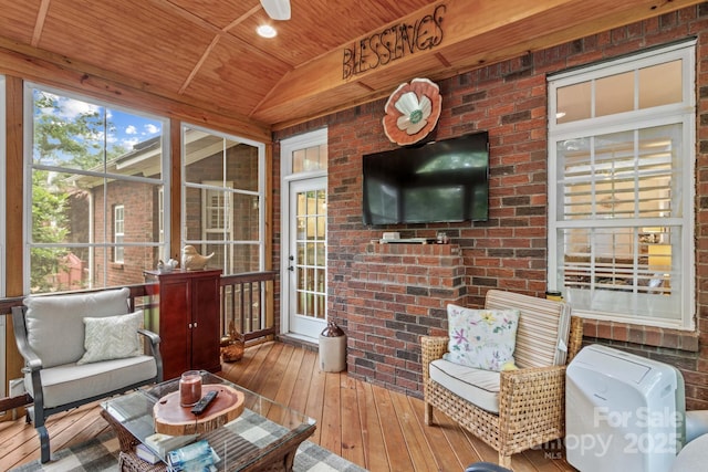 149 Harbor Landing Dr, Mooresville, NC 28117 - sunroom / solarium featuring lofted ceiling