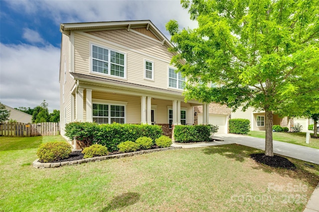 1412 Afternoon Sun Rd, Matthews, NC 28104 - view of front of home with concrete driveway and a porch