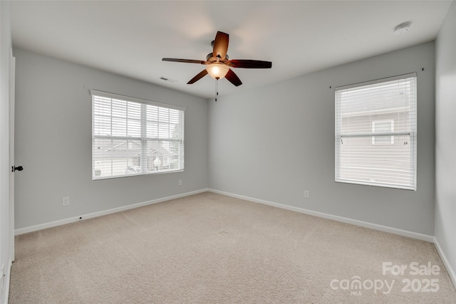 1412 Afternoon Sun Rd, Matthews, NC 28104 - carpeted spare room featuring a smoke detector and ceiling fan