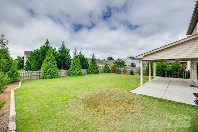 1412 Afternoon Sun Rd, Matthews, NC 28104 - fenced backyard with a patio