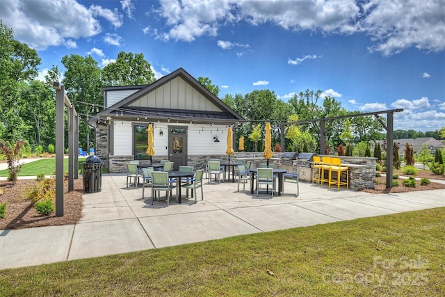 1133 Idyllic Ln, Waxhaw, NC 28173 - view of patio featuring outdoor dining space