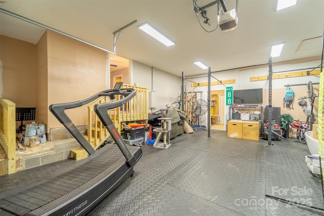 3407 Patton Rd, Franklin, NC 28734 - workout area featuring a garage