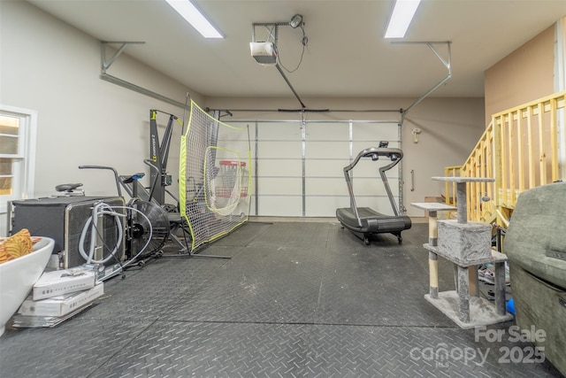 3407 Patton Rd, Franklin, NC 28734 - garage featuring a garage door opener