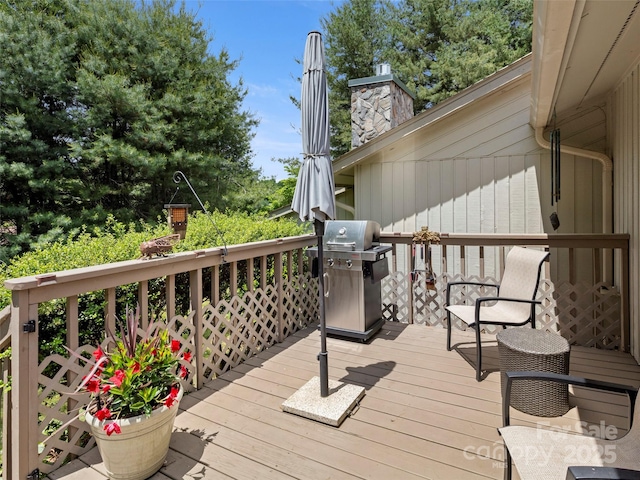 118 Cloverleaf Ln, Asheville, NC 28803 - deck with a grill