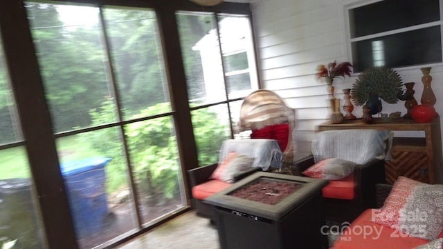 view of sunroom / solarium