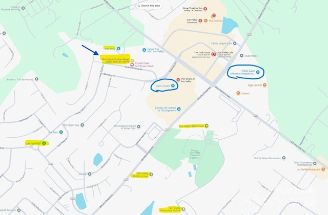 1016 Spanish Moss Rd, Indian Trail, NC 28079 - map / location
