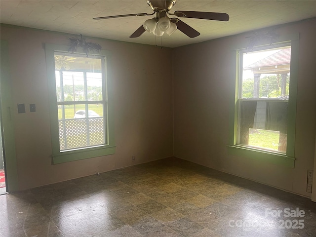 1418 Old Wilkesboro Rd, Salisbury, NC 28144 - spare room featuring a ceiling fan