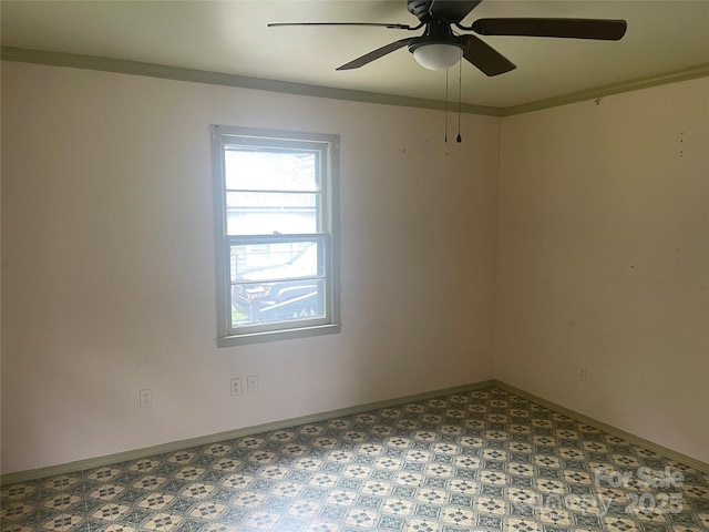 1418 Old Wilkesboro Rd, Salisbury, NC 28144 - empty room featuring ceiling fan and baseboards