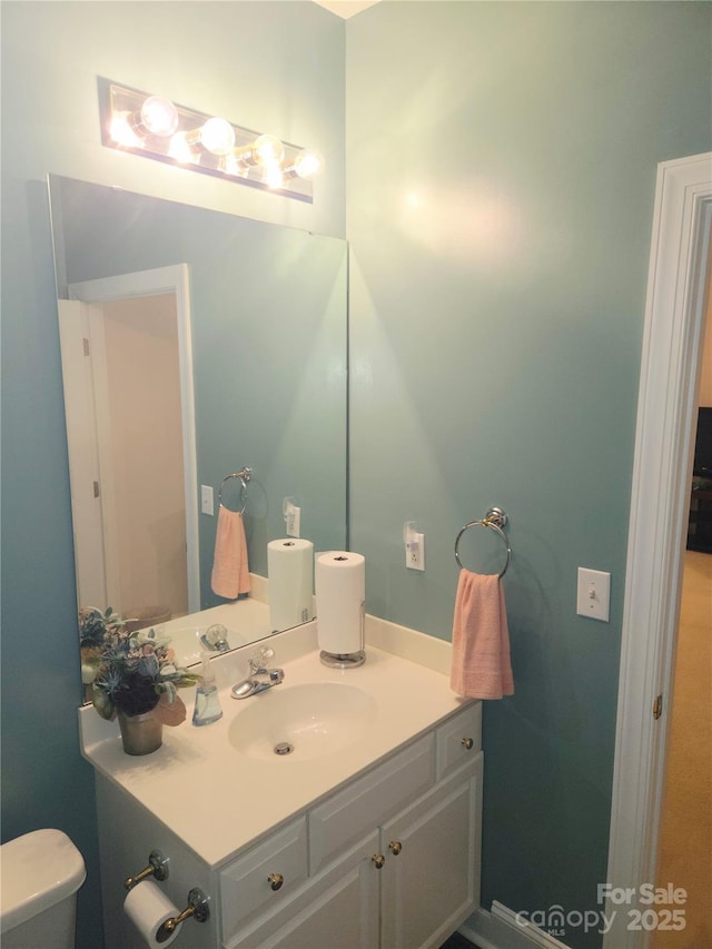 1253 Iverleigh Trl, Charlotte, NC 28270 - half bath with vanity and toilet