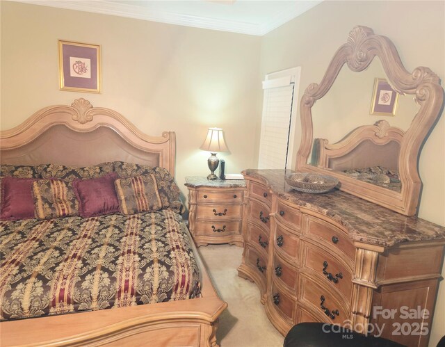 1253 Iverleigh Trl, Charlotte, NC 28270 - bedroom with light colored carpet and ornamental molding