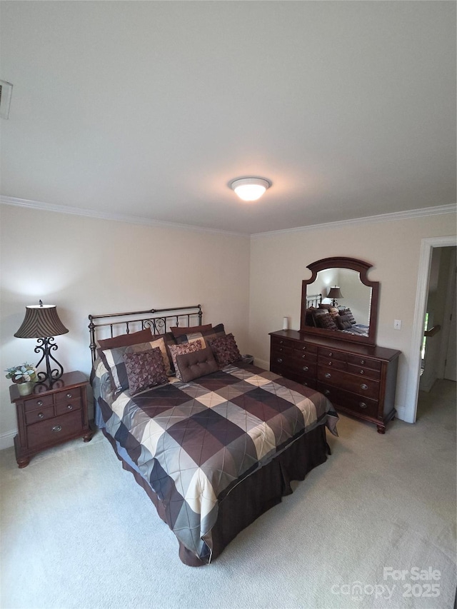 1253 Iverleigh Trl, Charlotte, NC 28270 - bedroom featuring carpet flooring and ornamental molding