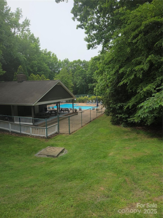 1253 Iverleigh Trl, Charlotte, NC 28270 - view of yard with a community pool