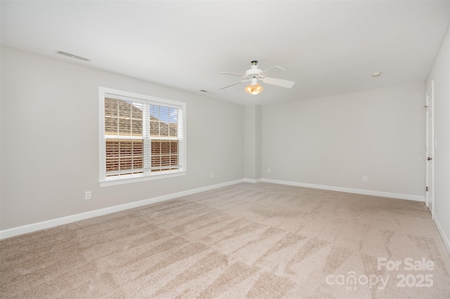 4504 Sages Ave, Indian Trail, NC 28079 - empty room featuring light carpet, ceiling fan, and baseboards