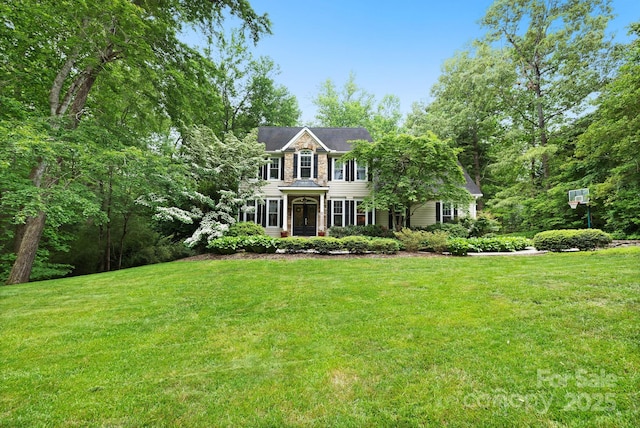 226 Duncan Estate Dr, Fletcher, NC 28732 - view of front of house featuring a front yard
