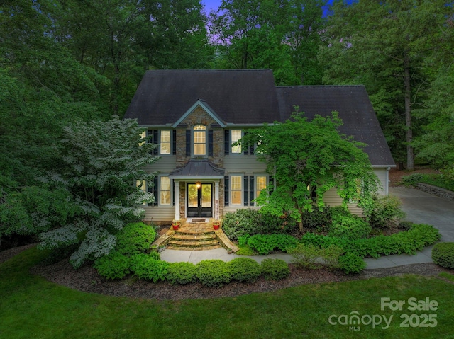 226 Duncan Estate Dr, Fletcher, NC 28732 - view of front facade featuring stone siding
