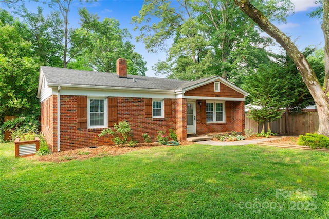 2953 Enfield Rd, Charlotte, NC 28205 - view of front of home with brick siding and a chimney