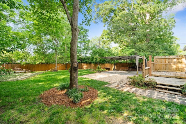 2953 Enfield Rd, Charlotte, NC 28205 - view of yard with a deck