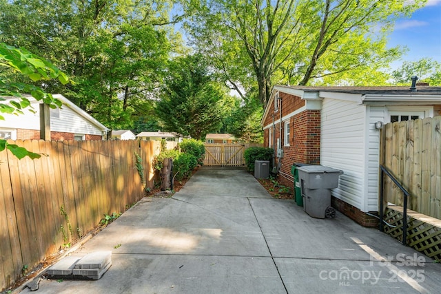 2953 Enfield Rd, Charlotte, NC 28205 - view of patio / terrace featuring a gate, fence, and central air condition unit