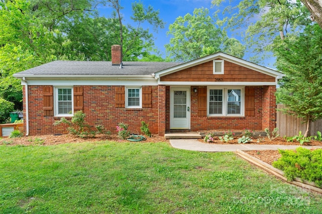 2953 Enfield Rd, Charlotte, NC 28205 - view of front of house with a chimney and brick siding