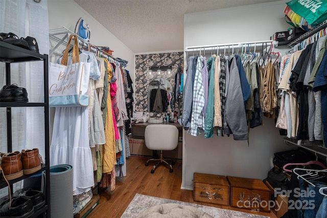 1575 Lewis Farm Rd, Kings Mountain, NC 28086 - walk in closet with wood finished floors