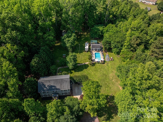 1575 Lewis Farm Rd, Kings Mountain, NC 28086 - view of subject property featuring a pool area and a forest
