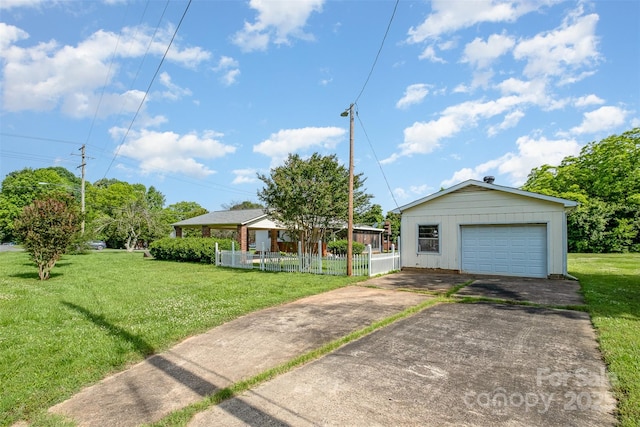 319 Glenhaven Dr, Charlotte, NC 28214 - ranch-style home featuring a garage, an outbuilding, and driveway