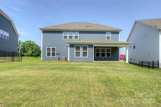 256 W Waterlynn Rd, Mooresville, NC 28117 - rear view of house with central AC unit and a patio