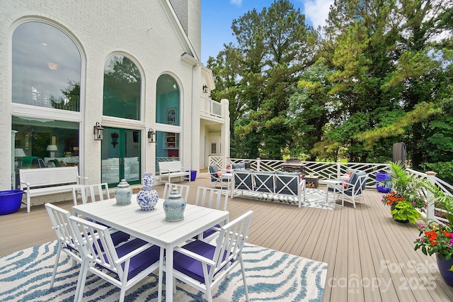 469 Valley Run Dr, Waxhaw, NC 28173 - wooden deck with outdoor dining space