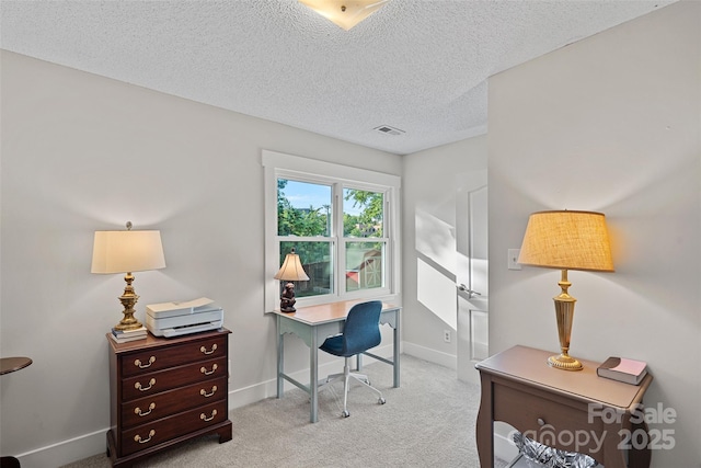 8007 Maxwelton Dr, Huntersville, NC 28078 - carpeted office featuring baseboards and a textured ceiling