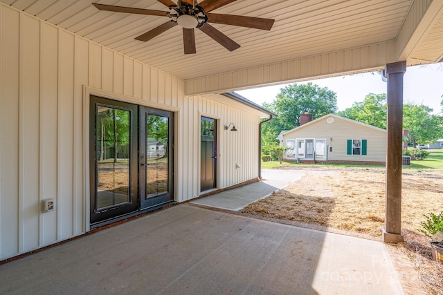 315 W Hoke St W, Landis, NC 28088 - view of patio with ceiling fan