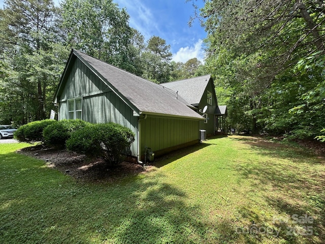 2815 Penny Park Dr, Gastonia, NC 28052 - view of home's exterior with a shingled roof and a yard