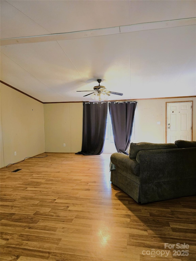 219 Watterson Rd, Grover, NC 28073 - living area featuring light wood finished floors and a ceiling fan