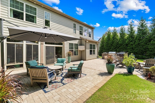 3918 Halcyon Dr, Huntersville, NC 28078 - view of patio / terrace with area for grilling and an outdoor hangout area