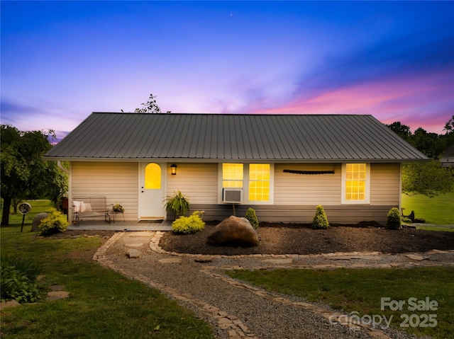 16 Julep Dr, Alexander, NC 28701 - single story home with metal roof, cooling unit, and a porch